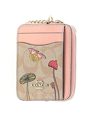 Coach X Observed By Us Zip Card Case In Signature Canvas